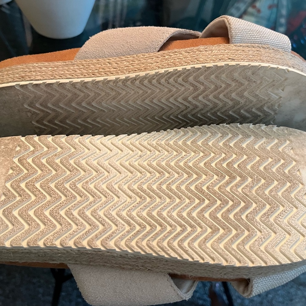 Toms Women's Cream Espadrille Slides View 4